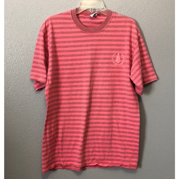 Vintage Cal Cru shirt Men's L / XL two tone pink stripe GRAND CANYON logo retro - Picture 9 of 9
